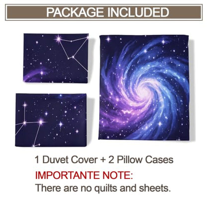 Galaxy Constellation Duvet Cover Set Full Dream8 - 3PCS Bed Linen