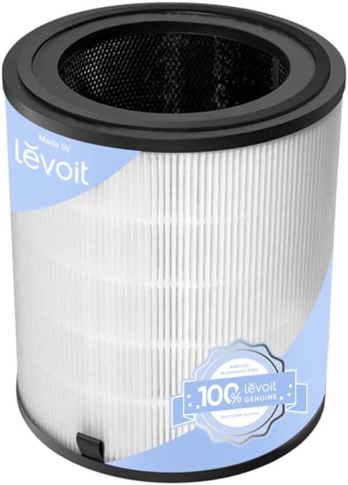 LEVOIT LV-H133 Air Purifier Filter - High-Efficiency Activated Carbon for Smoke & Odor Removal | 1 Pack, White