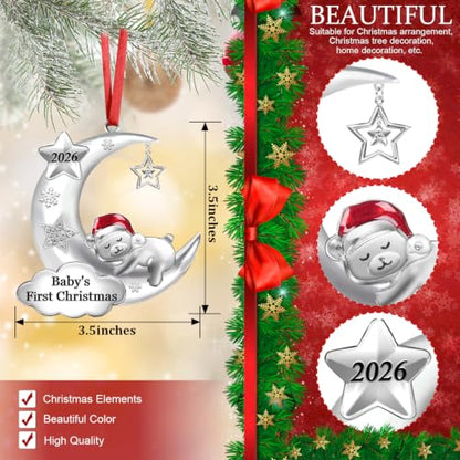 Baby's First Christmas Ornament 2026 Girl Boy Large Keepsake Decorations