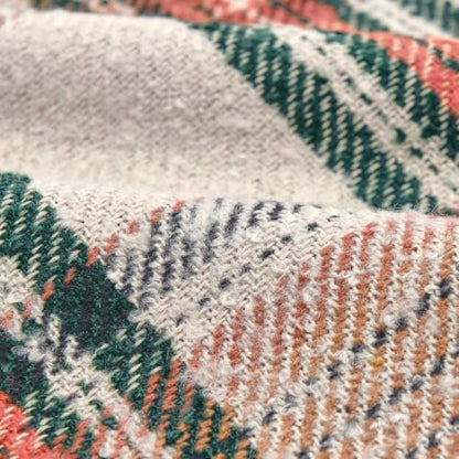 Christmas Plaid Throw Pillow Cover 12x20 Inches - Red Green Tartan Holiday Decor Variation of THIS listing