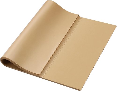Honoson Natural Unbleached Parchment Paper - 150 Pcs Precut Non-Stick Sheets, 15x21 Inches for Baking & Cooking