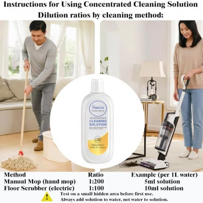 Lemon Floor Cleaning Solution 1L for Tineco & Wet Dry Vacuums - Lemon Scented