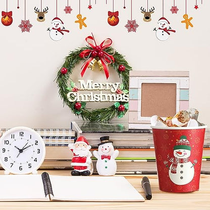 Christmas Paper Cups 9 Oz Snowman Style Pack of 200 - Hot Cold Drinks