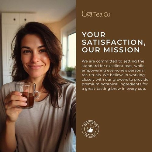 Gya Tea Co Honey Citrus Mint Herbal Tea Pod (16 Count)- Decaf Wellness Tea for Body Comfort & Relaxing