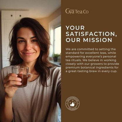 Gya Tea Co Honey Citrus Mint Herbal Tea Pod (16 Count)- Decaf Wellness Tea for Body Comfort & Relaxing