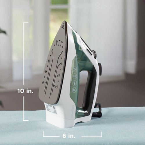 BLACK+DECKER Easy Steam Compact Iron with TrueGlide Nonstick Soleplate, Pivoting Cord, SmartSteam Technology