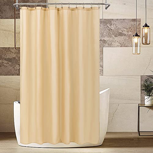 ALYVIA SPRING Extra Long Fabric Shower Curtain Liner Waterproof - 72" x 84", Soft & Lightweight XL Shower Curtain with 3 Magnets, Machine Washable - 72x84, Khaki