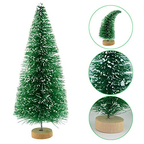 Mini Pine Trees & Deer Doll Set with Gift Boxes - Beige, Yellow, Green, Pink, Red, Dark Green Variations