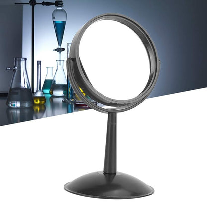Concave Mirror 8.7" L × 1.2" W, Clear Glass – Oumefar Educational Mirror with Pedestal