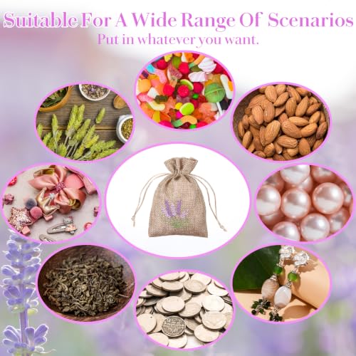 10 Pack Linen Sachet Bags for Lavender Storage - Eco-Friendly & Durable
