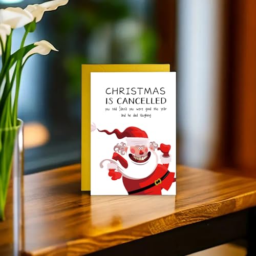 Funny Christmas Greeting Card for Friends and Family - Style D