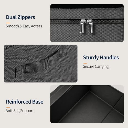 Yecaye 2-Pack Hat Storage Box for Baseball Caps, Holds Up to 48 Hats