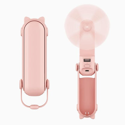 LifePlus Portable Fan Handheld Fan Personal Fan USB Rechargeable Small Pocket Fan Speed Adjustable Flashlight, for Travel/Summer/Concerts/Lash