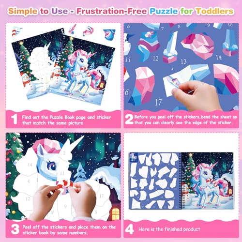 Paint by Sticker Books for Kids Ages 4-8, Travel Activity Set - Style 5 (8 Pcs)