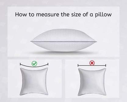 Tusavi 18"x18" Pillow Inserts Set of 2 with 100% Cotton Cover Decorative Square Throw 18 Pillows for Couch, Sofa and Bed - White(2, 18x18)