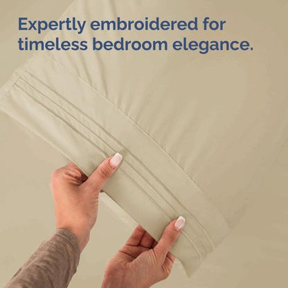 King Pillow Cases by [Brand Name] - Ultra Soft Hotel Quality Covers | Cozy, Wrinkle-Free & Fade Resistant - 2 Piece Set in Cream