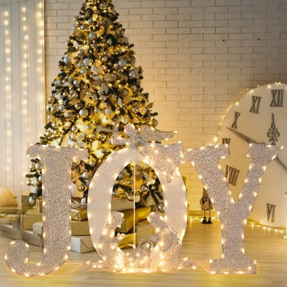 Outdoor Christmas Joy Nativity Scene Decoration 5.25FT x 3.15FT Lighted Display