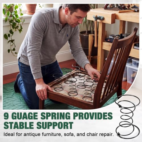 9 Gauge Upholstery Coil Springs Repair Pack - 15 Pcs 6 Inch