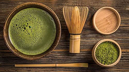 JapanBargain 4726, Matcha Whisk Set Japanese Chasen Bamboo Whisk Tea Spoon and Tea Scoop Chashaku Set Green Tea Ceremony Whisk Set (1)