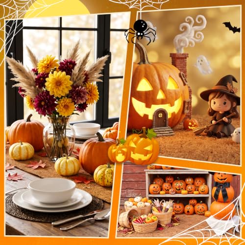 2 Pack Coconut Coir Mats for Halloween Village Decor - Natural Rustic Pathways