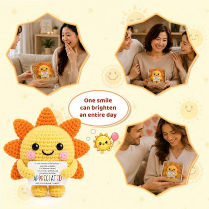 Positive Crochet Sunshine Gift for Women You Are Appreciated Variation of THIS listing