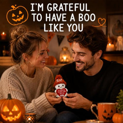 Halloween Boo Basket Stuffers for Him and Her, Cute Ghost Crochet Gift