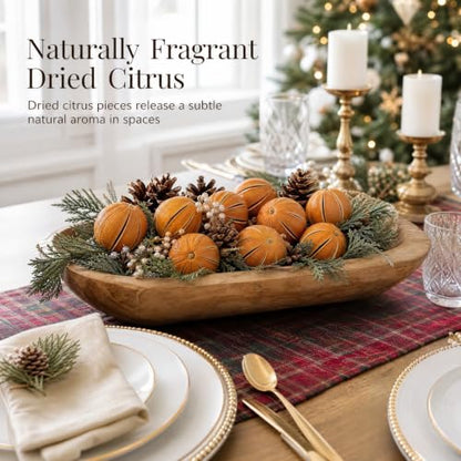 Whole Dried Oranges Potpourri Bowl Filler Decor - 6 Oranges