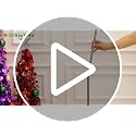 Green 3ft Collapsible Christmas Tree with Lights and Ornaments - Holiday Decor