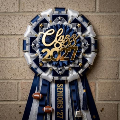 Mirror Gold Graduation Cap & Diploma Acrylic Cutouts Set - Class of 2027, 10 pcs Variation of Mirror Gold / 10PCS