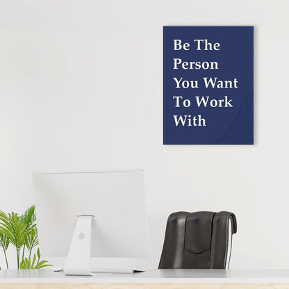OTINGQD Motivational Wall Art - Inspirational Office Decor for Teamwork | Positive Canvas for Home & Cubicle