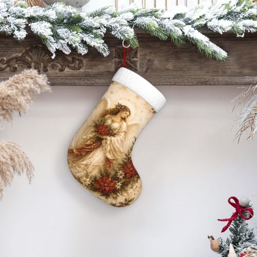 Christmas Stocking 18 Inch Hanging Holiday Decor for Fireplace Mantel