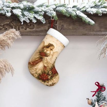 Christmas Stocking 18 Inch Hanging Holiday Decor for Fireplace Mantel