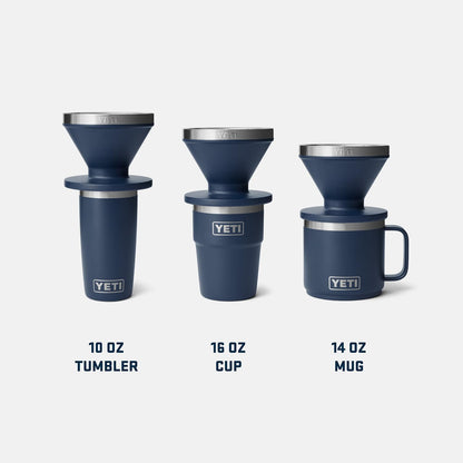 YETI Rambler 20 oz Tumbler - Stainless Steel, Vacuum Insulated with MagSlider Lid - Navy Color