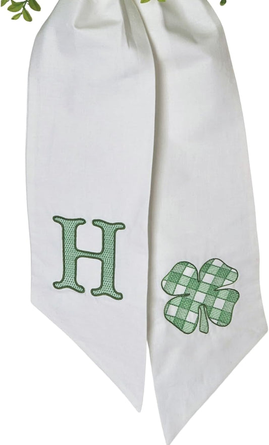 St. Patrick's Day Wreath - Festive Clover Door Decor Accent for Your Front Door