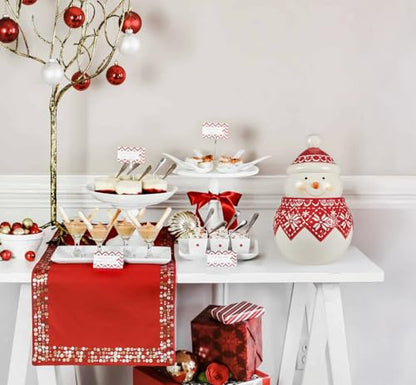 Frosty Snowman Cookie Jar - Holiday Decor for Kitchen Storage & Gifts - Festive Snowman