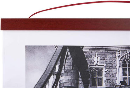 Benjia Magnetic Poster Hanger - Wood Frame for 8x10, 8x20 & 8x11 Prints | Mahogany Finish