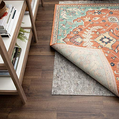 Mohawk Home Non Slip Rug Pad 8' x 10' - 1/4" Thick Felt + Latex Rubber Gripper - Dual Surface Cushion for Hardwood, Carpet, Tile Floors, Made in USA