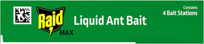 Raid Outdoor Liquid Ant Bait - Kills Ants Within 24 Hours, Ready-to-Use, 4 Count
