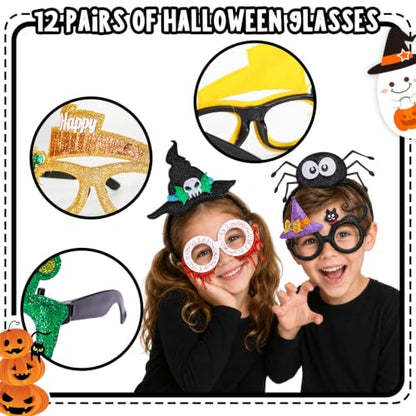 Halloween Headbands and Glasses Frame Set 24PCS Party Favors