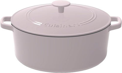 Cuisinart Enameled Cast Iron Round Casserole - 7-Quart Gray Cookware for Perfect Meals
