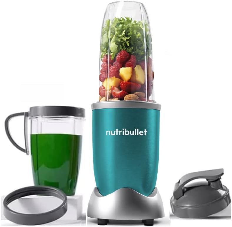 NutriBullet Pro 900-Watt Blender - Special Edition Turquoise for Smoothies & Shakes