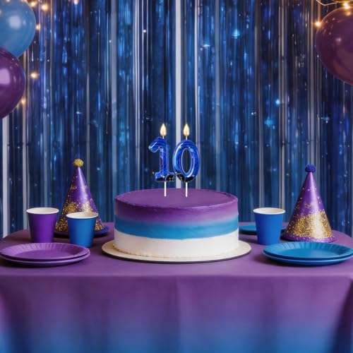 Retro Mysterious Number Candle - Dark Fairy Tale Cake Topper for Gothic Party - Variation 1