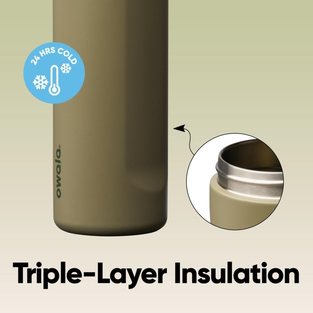 Owala FreeSip Insulated Stainless Steel Water Bottle - BPA-Free, 24 Oz, Perfect for Travel, Off Road