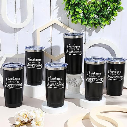 Black Employee Appreciation Tumbler & Keychain Gift Set - 60 Sets