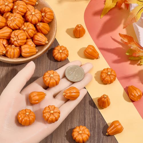 Artificial Mini Pumpkins for Fall Decor - 50 Pcs Autumn Halloween Thanksgiving Table Centerpieces