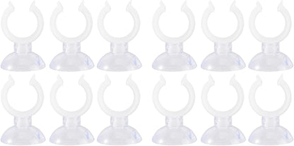 Skiennix 12 Pcs Taper Candles - Decorative Cone Holders with Suction Cups for Home & Christmas Decor