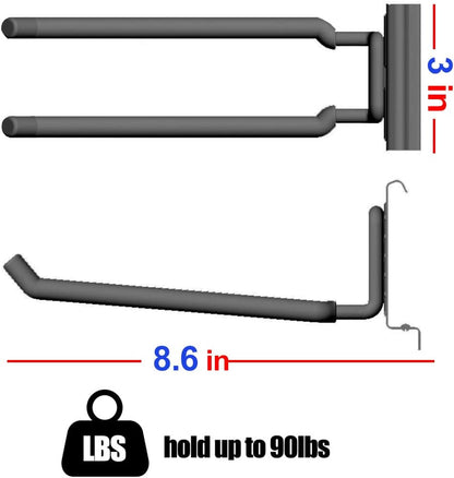 Ultrawall Heavy Duty Utility Hooks - Special-Shaped Tool Storage Hanger Organizer (2 Pack)