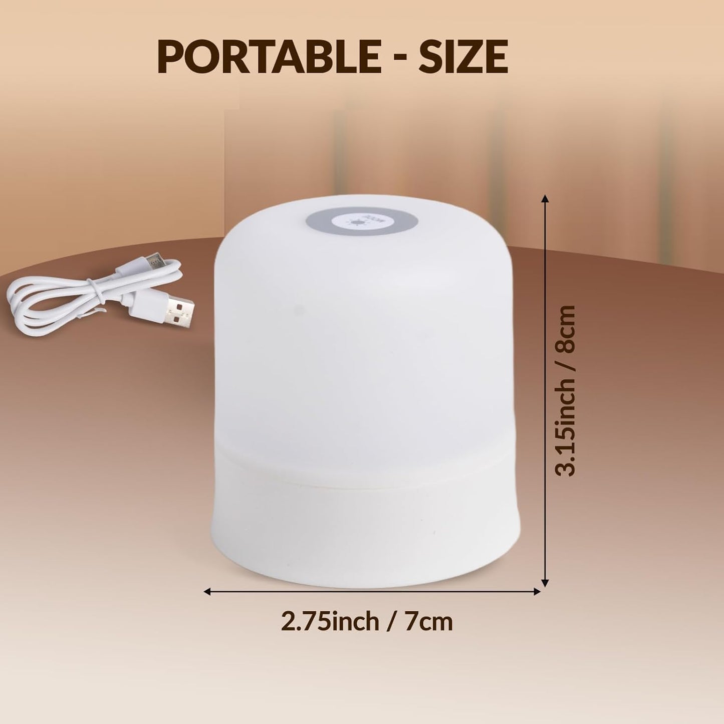 Skiennix Portable Baby Night Light - Dimmable Touch LED Lamp with 3 Color Options | 2400mAh Rechargeable