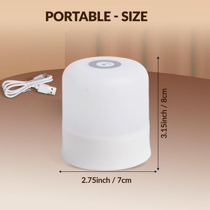 Skiennix Portable Baby Night Light - Dimmable Touch LED Lamp with 3 Color Options | 2400mAh Rechargeable