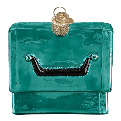 Christmas Tackle Box Ornament - Handcrafted Glass Fisherman Holiday Decoration